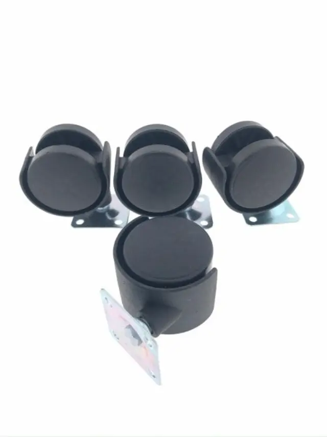 Swivel castor furniture 40 mm black 4 pieces