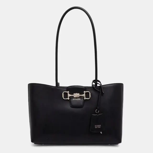 Guess - Γυναικεία Τσάντα Janie Shoulder Bag HWVG991023-BLA Μαύρο