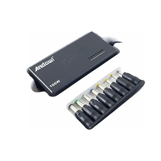 Andowl Q-A24 Universal Φορτιστής Laptop 100W 24V με Αποσπώμενο Καλώδιο Τροφοδοσίας και με σετ βυσμάτων 3