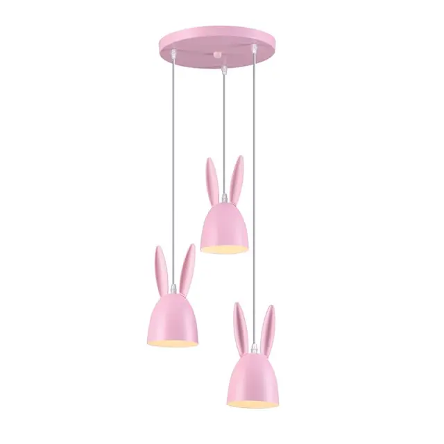 BUNNY-ΦΩΤΙΣΤΙΚΟ ΚΡΕΜΑΣΤΟ ΡΟΖ ΜΕΤΑΛΛΙΚΟ ΣΥΜΒΑΤΙΚΟ 3ΧΕ27 IP20 D35XH100CM / ZM73P35P