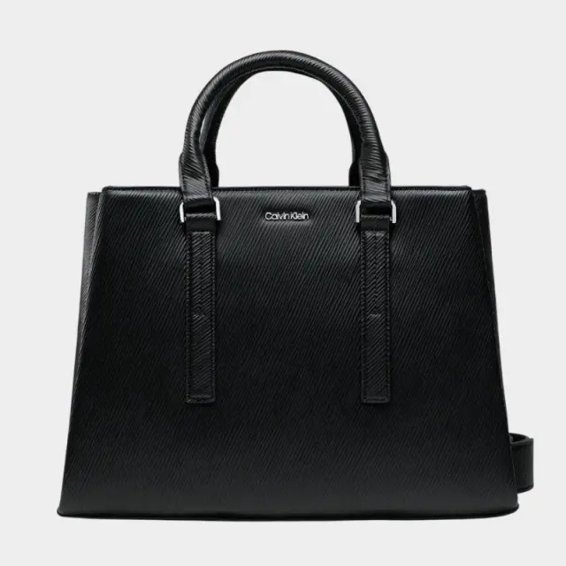 Calvin Klein - Γυναικεία Τσάντα Ώμου/Χειρός Elevated Tote Md Saffiano K60K610195-BAX Μαύρο