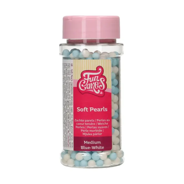 Funcakes Μαλακές Πέρλες Medium Μπλε-Λευκό 60γρ.