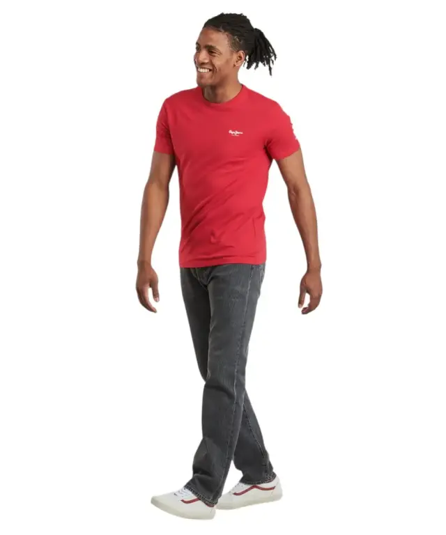 Pepe Jeans - Ανδρικό T-shirt Original Basic PM5010180-249 Κόκκινο 2