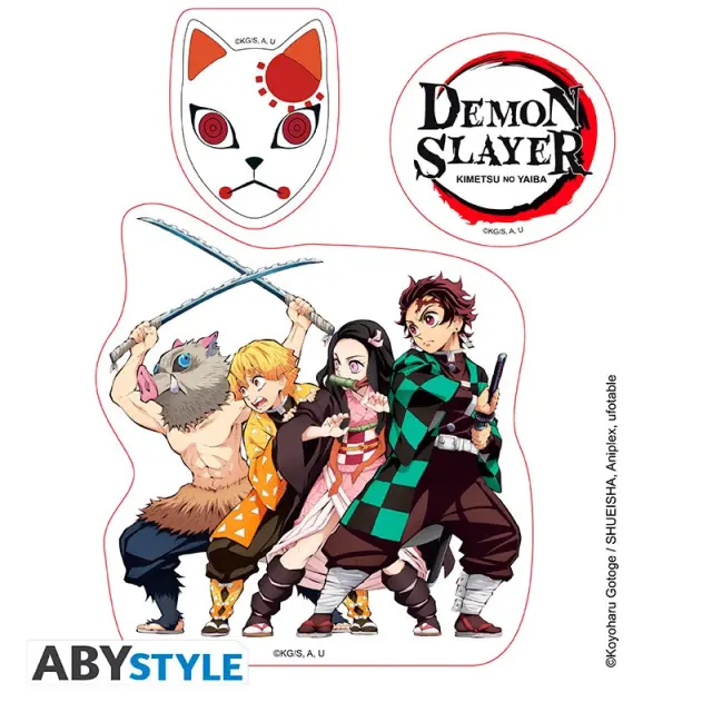 Ποτήρι/Φιγούρα/Στίκερς DEMON SLAYER Pck Tumbler with straw 470ml/Acryl/Stickers ABYPCK284 3