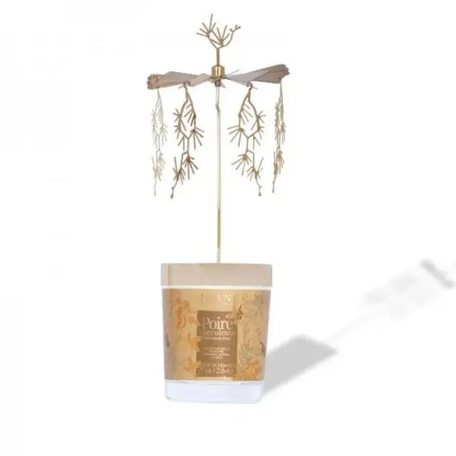 Durance candle Succulent Pear-Noel 2024 Carrousel-Αρωματικό κερί ζουμερό αχλάδι 75 gr