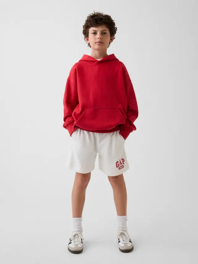 Παιδικό Σορτς Φόρμας απο French Terry με Λογότυπο new off white