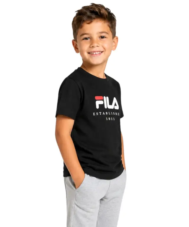 Fila - Παιδικό T-shirt Benna Logo FAK0432-80010 Μαύρο 2