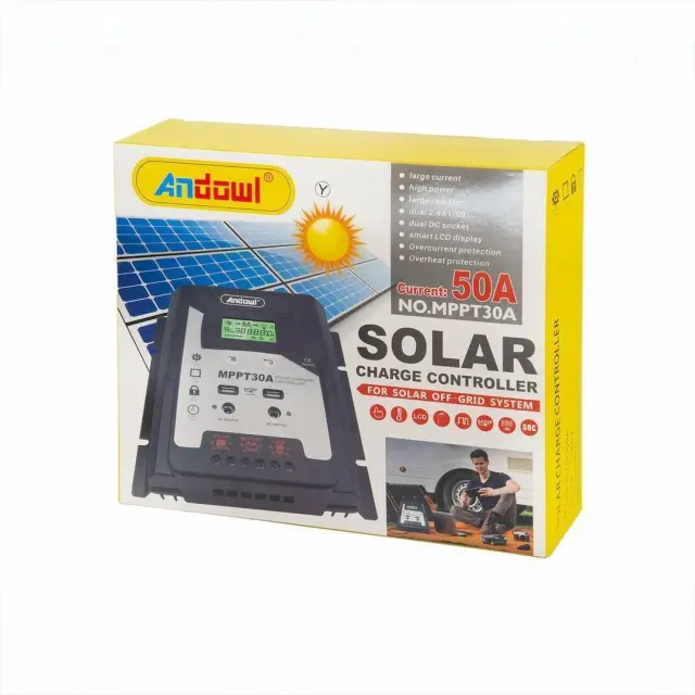 Andowl Ρυθμιστής φόρτισης φωτοβολταϊκών 50Amber MPPT 30A - Solar Charge Controller 075880 3