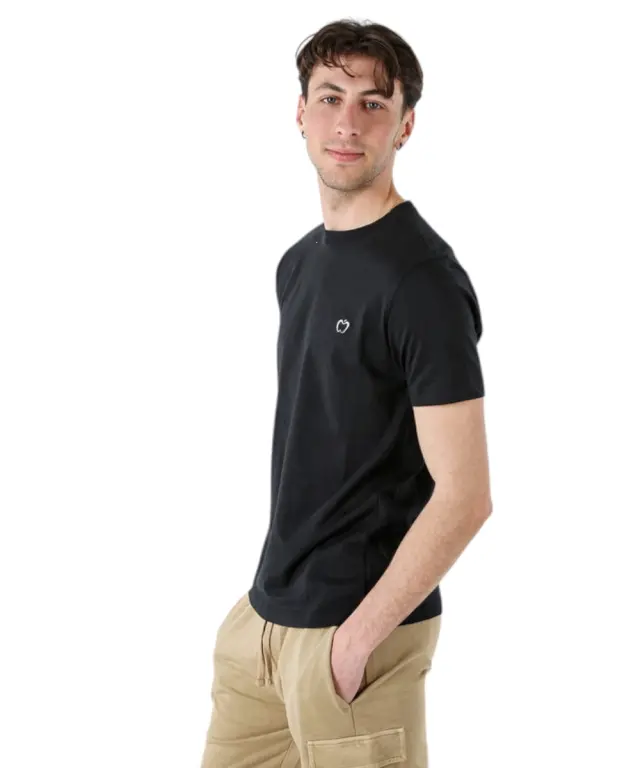 Baci & Abbracci - Ανδρικό T-shirt Crew Neck with Logo BAM3381-NERO Μαύρο - 2XL 3