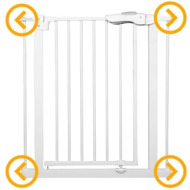 Παιδική πόρτα ασφαλείας Lionelo TRUUS SLIM GREY με 2 προεκτάσεις 2