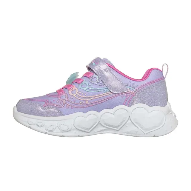 Skechers Girl's S Lights Enchanted Hearts Lights Μωβ 303266LC-LVMT (Skechers) 2