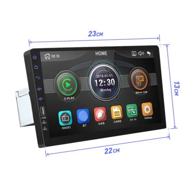 Multimedia MP5 αυτοκινήτου 1 DIN με οθόνη αφής HD 9" (USB, MP3, MP5, Bluetooth, Mirrorlink) MP5-9008 2