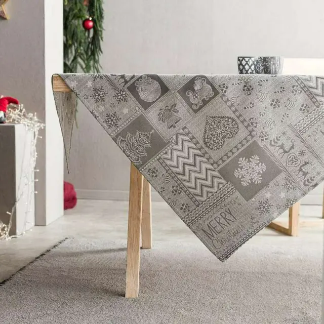 ΤΡΑΠΕΖΟΜΑΝΤΗΛΟ 135X135 GREY GOFIS HOME