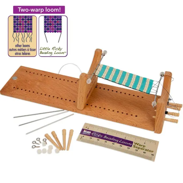 Ξύλινος Αργαλειός Little Ricky Beading Loom για Χάντρες