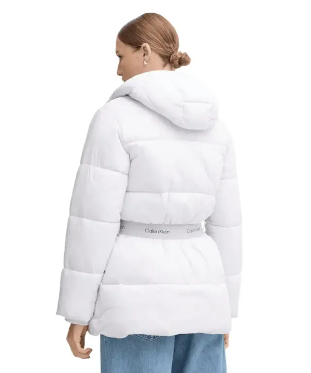 Calvin Klein - Γυναικείο Μπουφάν Belted Midweight Puffer Regular Fit LV047D507G-WGA Μωβ 3