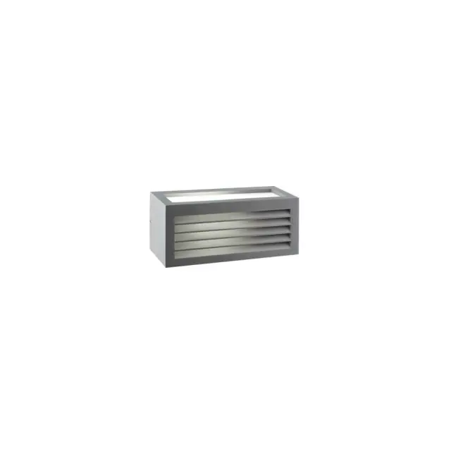 Aca Light CUBE III - ΑΠΛΙΚΑ ΕΞΩΤΕΡΙΚΟΥ ΧΩΡΟΥ ΑΛΟΥΜΙΝΙΟ ΓΚΡΙ ΣΥΜΒΑΤΙΚΟ 1xE27 IP54 250x108x110mm