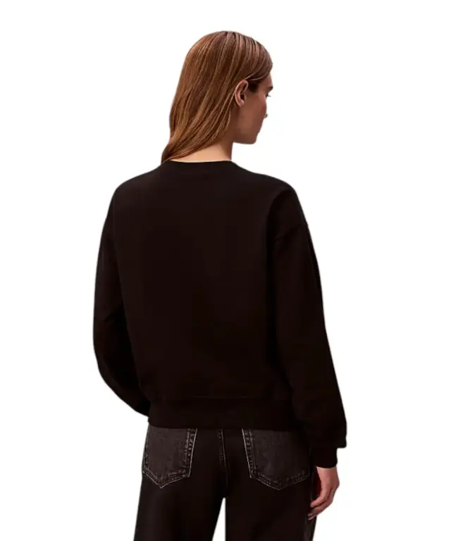 Calvin Klein - Γυναικείο Φούτερ Monologo Relaxed Fit LV047B234G-UB1 Μαύρο 3