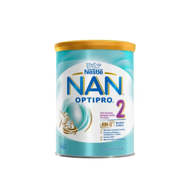 Nestle NAN Optipro 2 Γάλα Δεύτερης Βρεφικής Ηλικίας σε Σκόνη 800g 6m+.