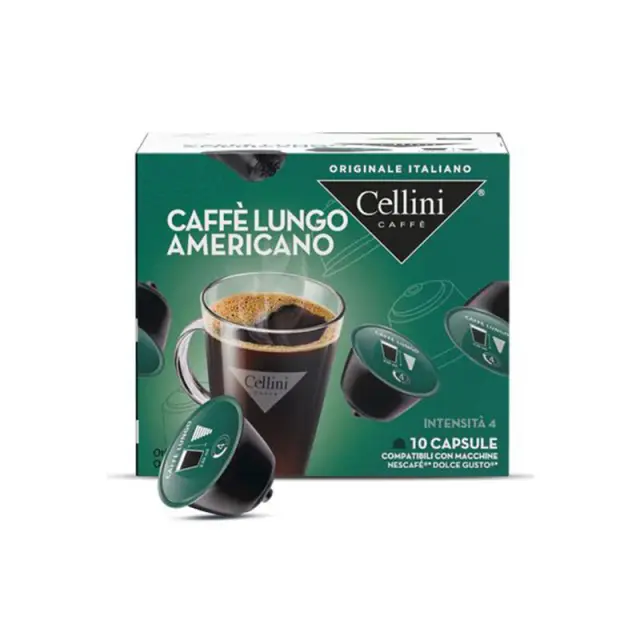 Cellini Caffe Lungo Americano Dolce Gusto κάψουλες - 10 τεμ.