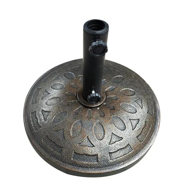 Βάση Ομπρέλας SOCOTRA 15kg Μαύρο Τσιμέντο/Πλαστικό 48x8cm 2