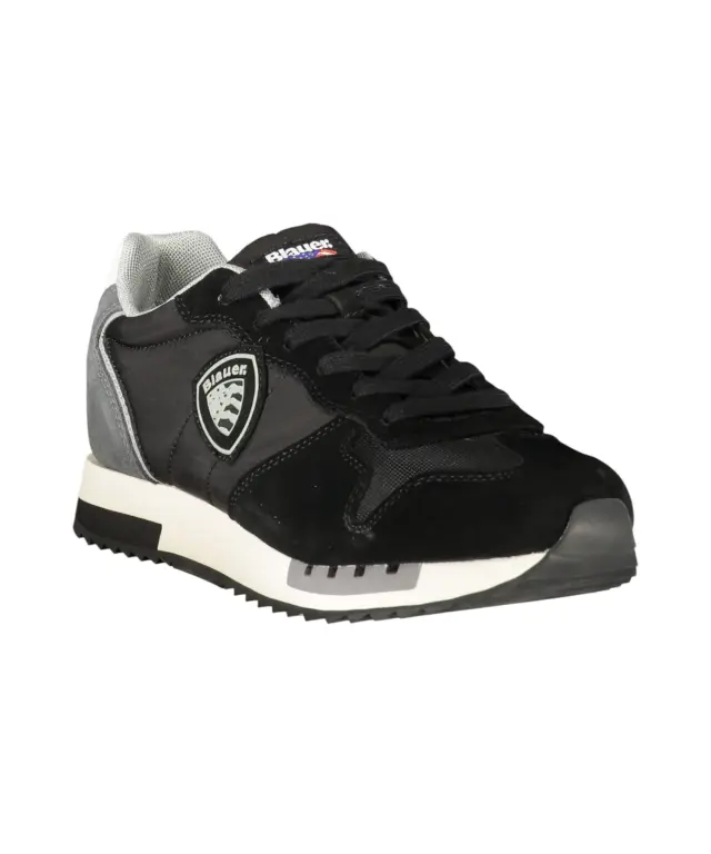 Blauer - Ανδρικά Sneakers S6QUEENS05MES-BLKWHI Μαύρο 2
