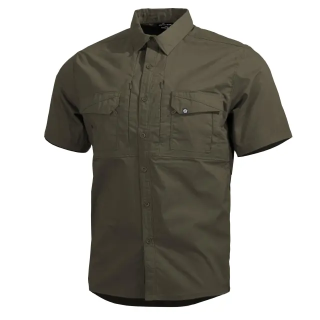 PLATO SHIRT SHORT K02019-SH 06RG-Ranger Green - 2XL