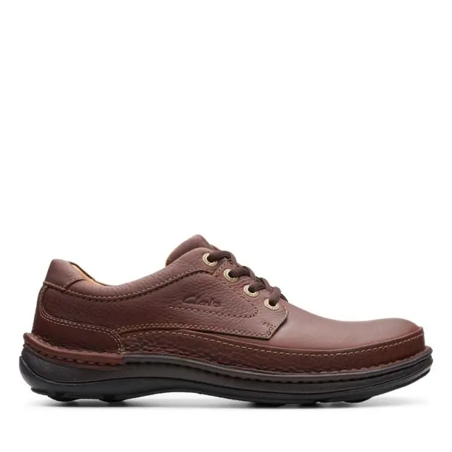 Clarks Nature Three Mahogany Mahogany Leather - 42.5 2