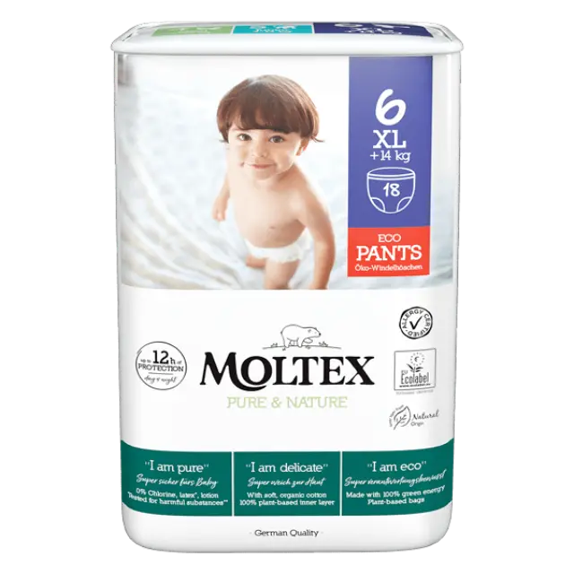 Moltex pure + nature maxi pants Πάνα Βρακάκι no6 16-30kg 18 τεμαχίων