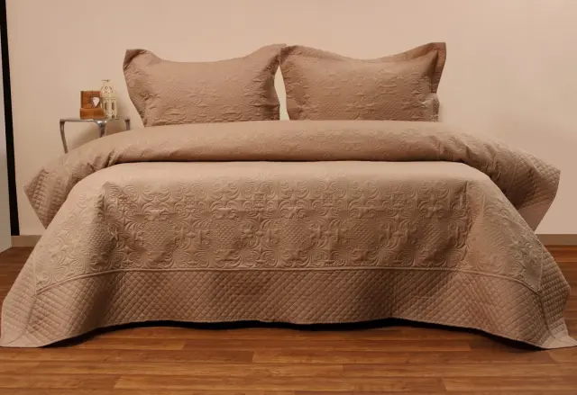 Σετ Κουβερλί 160Χ240 Μονό Anna Riska Olivia Choco 100% Microfiber