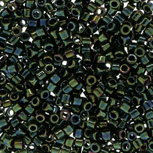 Χάντρα Miyuki Delica 10/0 - DBM0003 - Metallic Rainbow Olive/Blue ~7gr