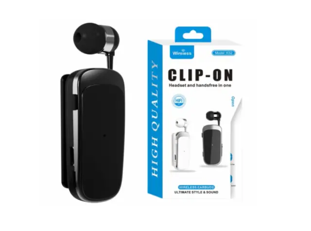 Ακουστικό bluetoοth handsfree K52 clip-on mini headset