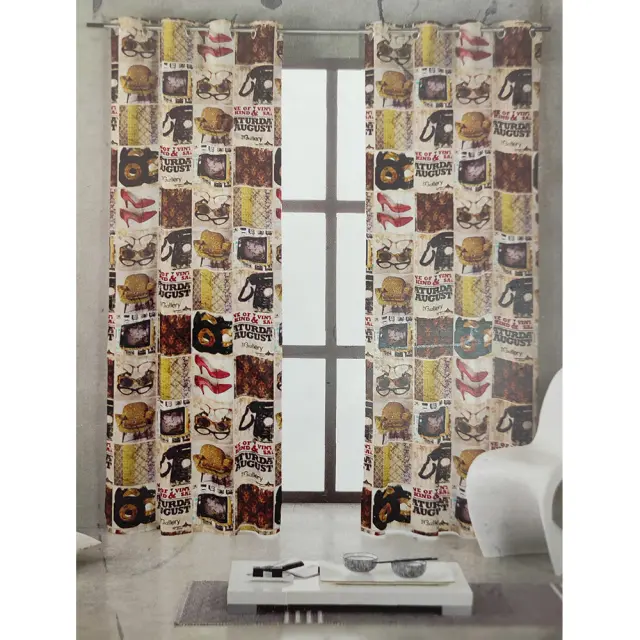 Κουρτίνα με Κρίκους 135x250cm multicolor Vesta Home 3505