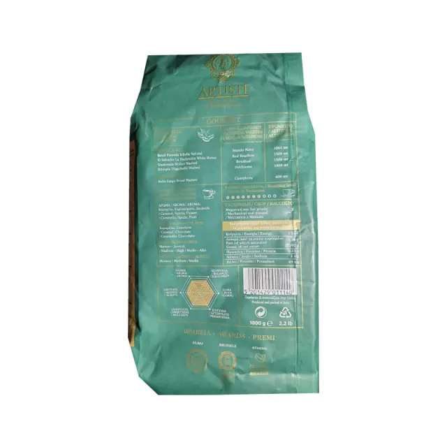 Artisti Gourmet 90% Arabica 10% Robusta κόκκοι - 1Kg 2