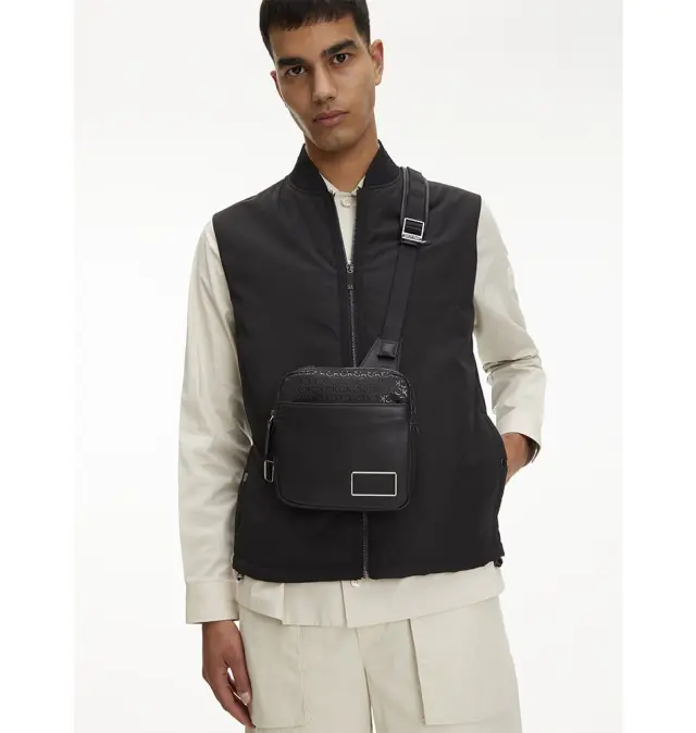 Τσάντα CALVIN KLEIN 10279 Elevated Reporter Μαύρο 2