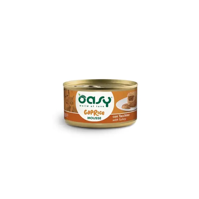 Oasy Grain Free Cat Adult Mousse Γαλοπούλα 85gr Μονόχρωμο