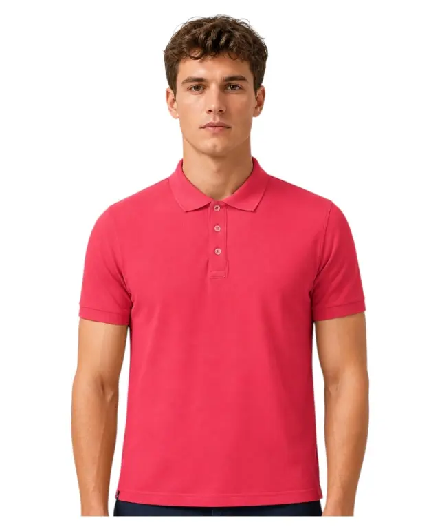 Norway Nautical School - Ανδρική Κοντομάνικη Μπλούζα Polo 858867-CORAL Κόκκινο