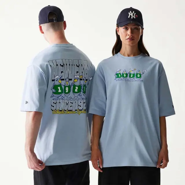 New Era Unisex Character Graphic Oversized T-Shirt Σιέλ 60771553 (New Era)