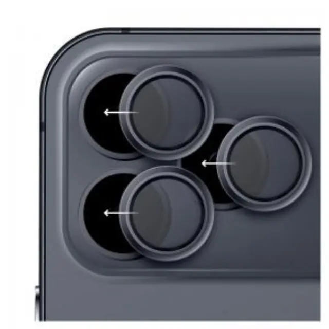 Tempered Glass Rings Hammer Glass για Τζαμάκι Κάμερας Apple iPhone 17 Pro/ 17 Pro Max Σκούρο Μπλε N70141 3