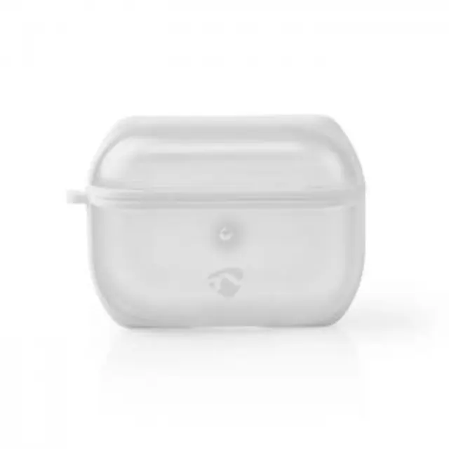 Προστατευτική θήκη για Apple Airpods Pro, σε διαφανές/λευκό χρώμα. 2