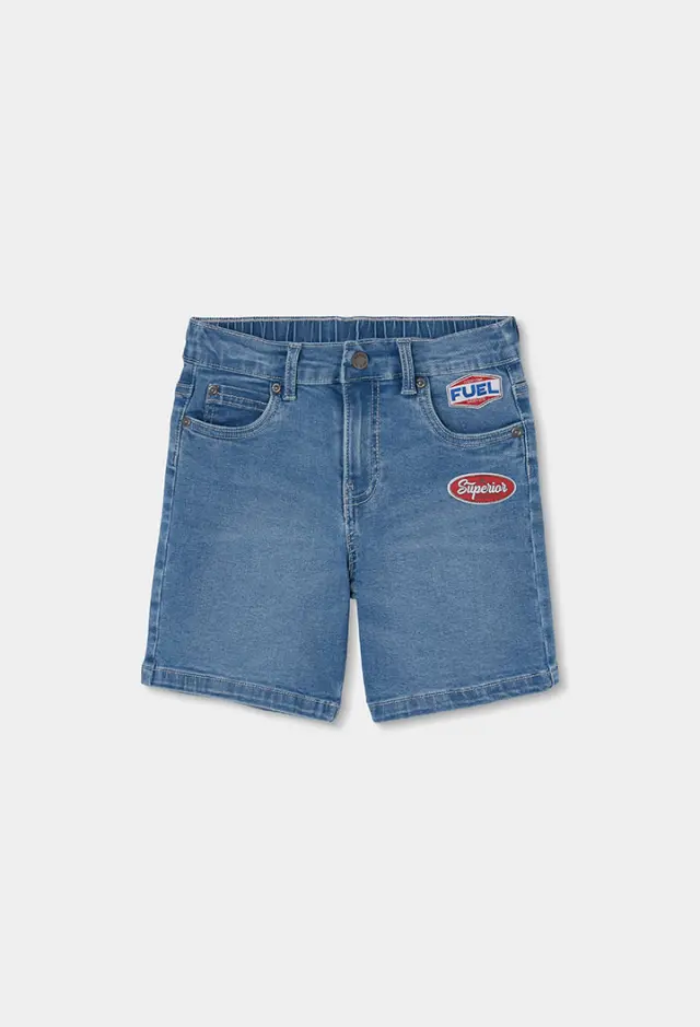 Boboli Stretch denim βερμούδα σορτς για αγόρι 603065-BLUE