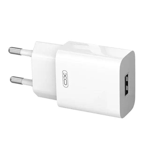 Universal φορτιστής USB-A, 12W σε λευκό χρώμα