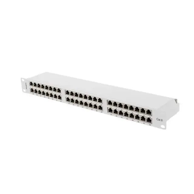 Lanberg Patch Panel 48port 1U 19" Cat6 FTP Gray (PPS6-1048-S)
