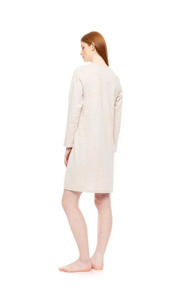 W1793 - Type - NIGHTGOWN HAZELNUT STRIPES 3