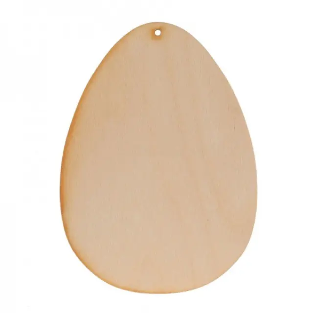 Ξύλινο Αυγό Κρεμαστό 14.5x10.5x0.3cm