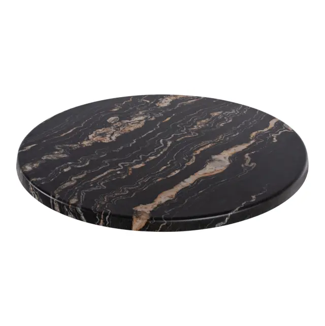 ΕΠΙΦΑΝΕΙΑ ΤΡΑΠΕΖΙΟΥ Φ60Χ2.5εκ. 5787 WERZALIT BLACK GOLD MARBLE FB95227.15 3