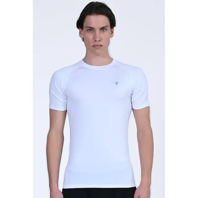 Magnetic North Compression S/S T-Shirt (50027-White) - Λευκό