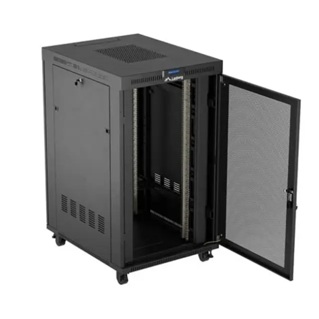 Lanberg Καμπίνα Rack 19" 27U 800X1000 Black LCD V2 (FF01-8027-23BL)