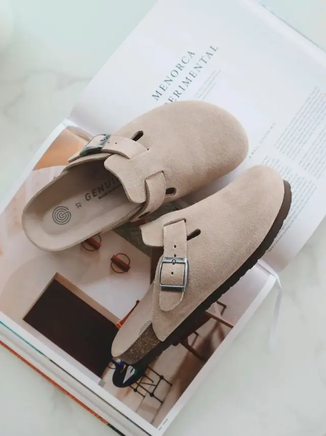 Genuins Σαμπώ Unisex δέρμα suede Μπεζ GEN/RIVA TAUPE 3