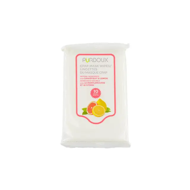 Μαντιλάκια Ταξιδιού Καθαρισμού Μασκών CPAP Grapefruit & Lemon Choice One Medical