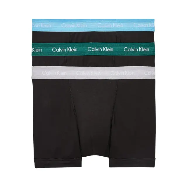 Calvin Klein Ανδρικό Boxer Μακρύ - Τριπλό Πακέτο, Χρώμα Black GBG - S